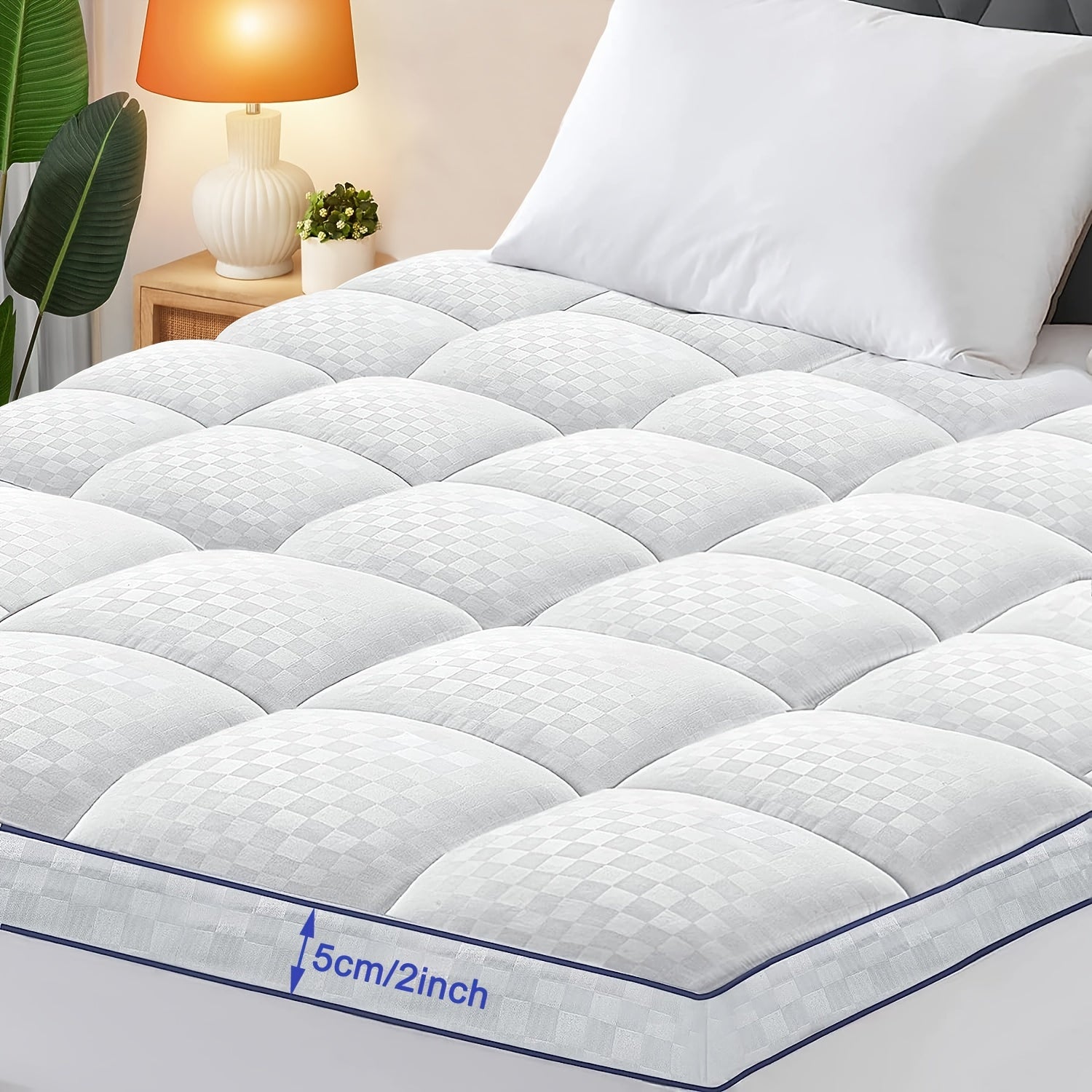 UltraComfort Cooling Mattress Topper  Extra Thick  Plush